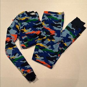 Colorful Camouflage Long Sleeve and PJ Set